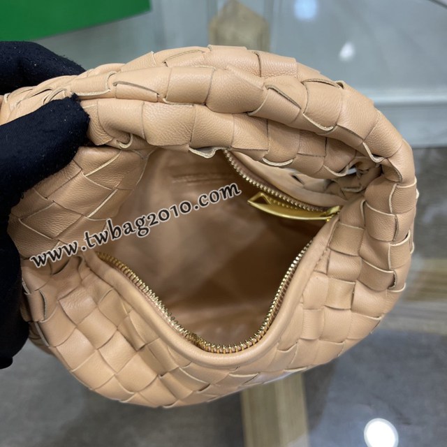Bottega veneta高端女包 98080小號 寶緹嘉最新編織打結圓形hobo包 BVjodie新版本2代羊皮手工編織手腕包  gxz1374